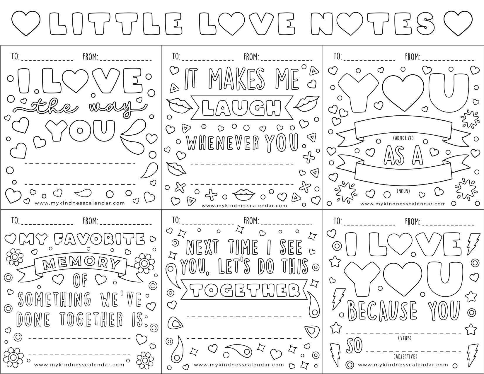 Little Love Notes for a Covid Valentine's Day